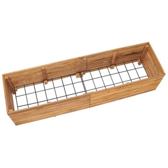 Vidaxl Ζαρντινιέρα 150x40x38 Εκ. Από Ανακυκλωμένο Ξύλο Teak Και Ατσάλι image 5