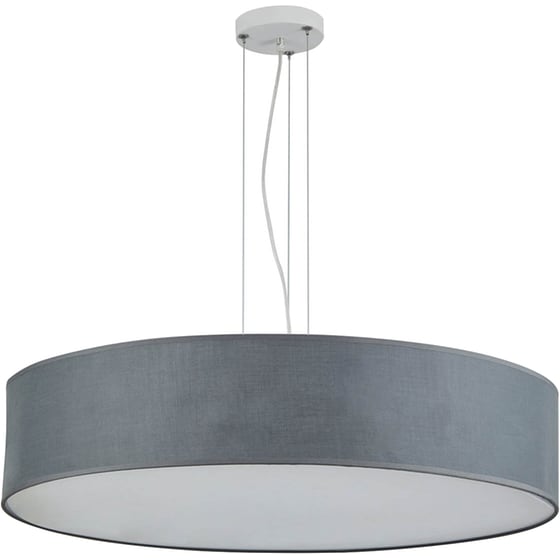 Φωτιστικό Οροφής Homelighting Cozy E27 Υφασμάτινο 70x15cm - Γκρι image 0