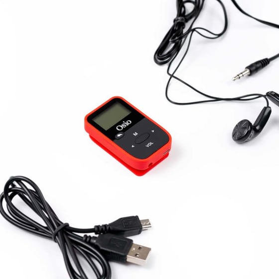 MP3 Player Osio SRM-7880 - 8GB Κόκκινο/Μαύρο image 4
