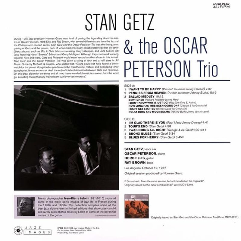 Stan Getz The Oscar Peterson Trio