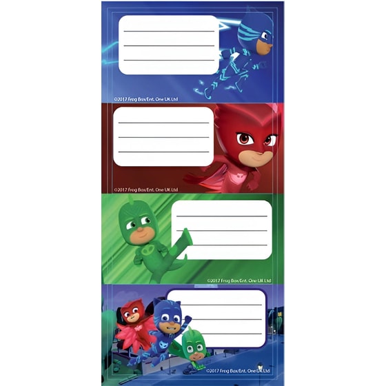 Αυτοκόλλητες Ετικέτες Διακάκης PJ Masks (5 Φύλλα - 100 Τεμάχια) image 5