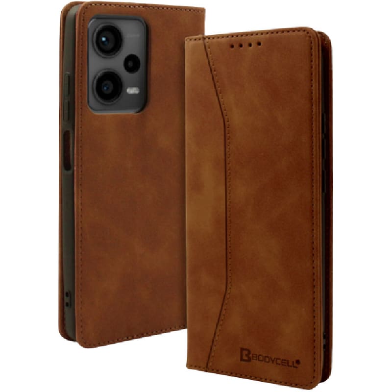 Θήκη Πορτοφόλι Xiaomi Redmi Note 12 5g - Bodycell - Καφέ