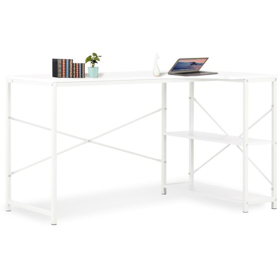 Γραφείο Γωνιακό VidaXL από Μοριοσανίδα 120x72cm - Λευκό image 1