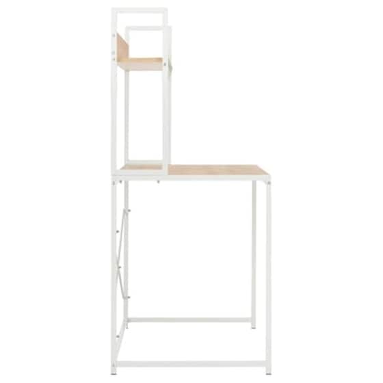 Γραφείο Βιβλιοθήκη VidaXL από Μοριοσανίδα 120x60cm - Δρυς/Λευκό image 5