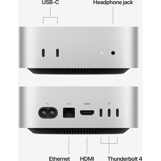 Apple Mac Mini with M6 (M6/24GB/512GB SSD/12C CPU/12C GPU) - Silver image 3