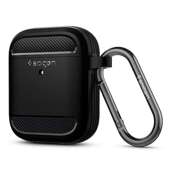 Θήκη Ακουστικών Spigen Rugged Armor για Apple AirPods 1st/2nd Gen - Black image 1