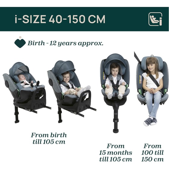 Chicco Βρεφικό/ Παιδικό Κάθισμα Αυτοκινήτου Bi-Seat i-Size Air για Παιδί 40-150 cm Graphite image 7