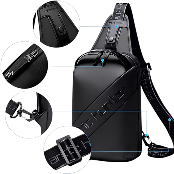 Τσαντάκι Ώμου Crossbody Arctic Hunter XB00121-BK - 5.5lt - Μαύρο image 4