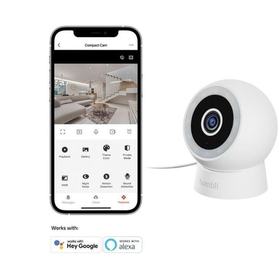 Ασύρματη IP Camera HOMBLI HBCO-0209 2K Box με λειτουργία Pan & Tilt image 3