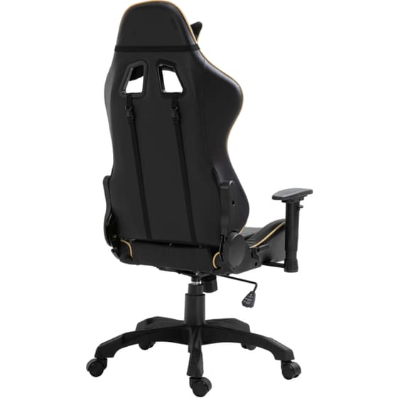 Καρέκλα Gaming VidaXL από Τεχνητό Δέρμα - Μαύρη/Χρυσή image 7