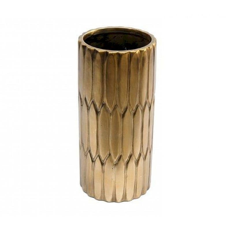Διακοσμητικό Βάζο Sil Or1960Κεραμικό 11x24 cm - Χρυσό
