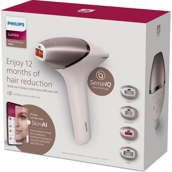 Αποτριχωτική Μηχανή PHILIPS Lumea BRI977/00 με Τεχνολογία IPL για Σώμα,Μπικίνι & Πρόσωπο Ροζ/Χρυσό image 4