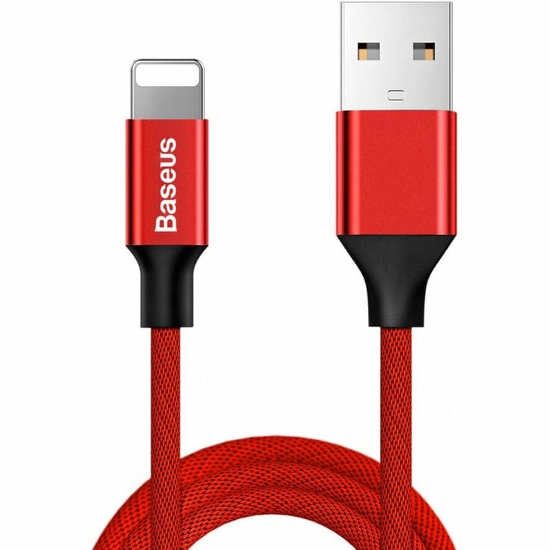 Baseus Καλώδιο CALYW-A09 Lightning σε USB-A 1.80m Κόκκινο