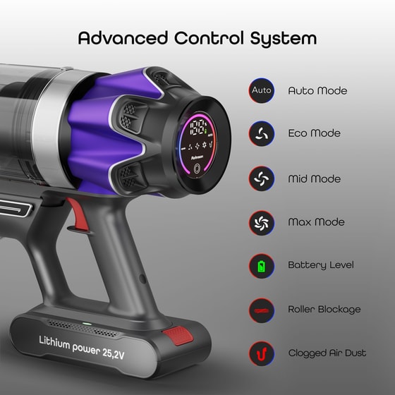 ROHNSON MAMBA M25 25.2 V 0.6 L Γκρι Σκούπα Stick image 10