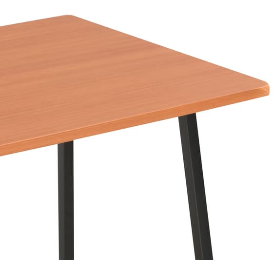 Γραφείο Βιβλιοθήκη VidaXL από Μοριοσανίδα 102x50cm - Μαύρο/Καφέ image 5