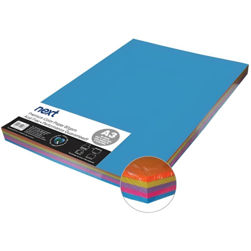 Next Φωτοαντιγραφικό Χαρτί Πολύχρωμο Α3 80gr 250 φύλλα