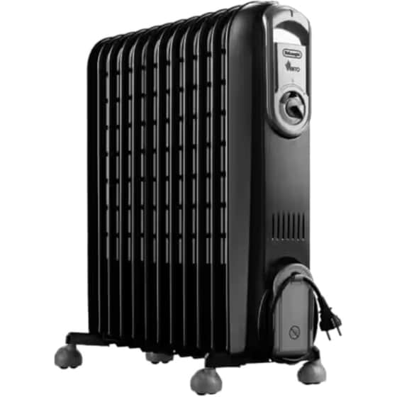 DELONGHI Vento V551225.BG Καλοριφέρ Λαδιού 2500W Μαύρο image 2