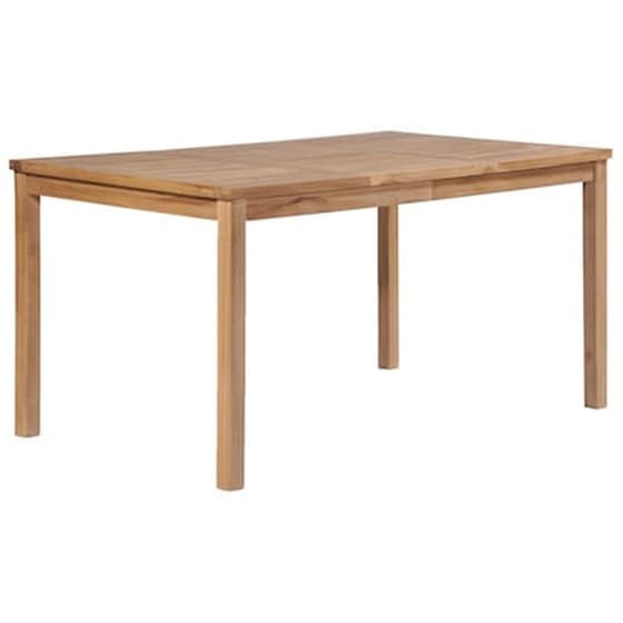 Vidaxl Τραπέζι Κήπου 150 X 90 X 77 Εκ. Από Μασίφ Ξύλο Teak image 0