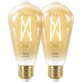 Λάμπα Wiz WiFi AMB ST64 E27 50W Σετ 2 Τμχ - Λευκό