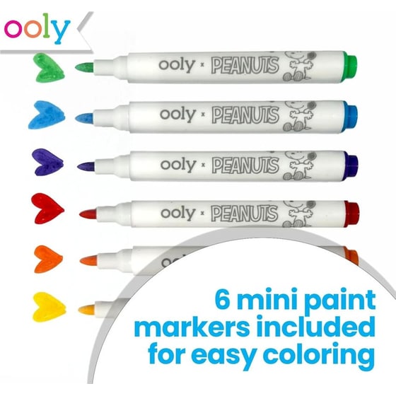 DIY Σετ Χειροτεχνίας Ooly x Peanuts με 6 Mini Μαρκαδόρους & Αξεσουάρ (34 Τεμάχια) image 4