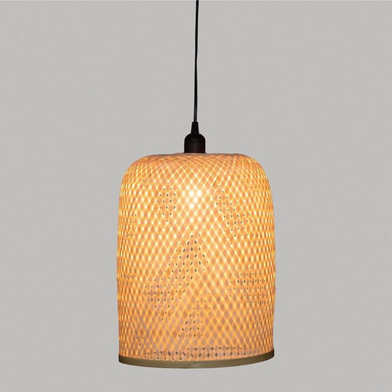 Φωτιστικό Οροφής Μονόφωτο Spitishop A-s Ali 186351 από Μπαμπού - Μπεζ image 2