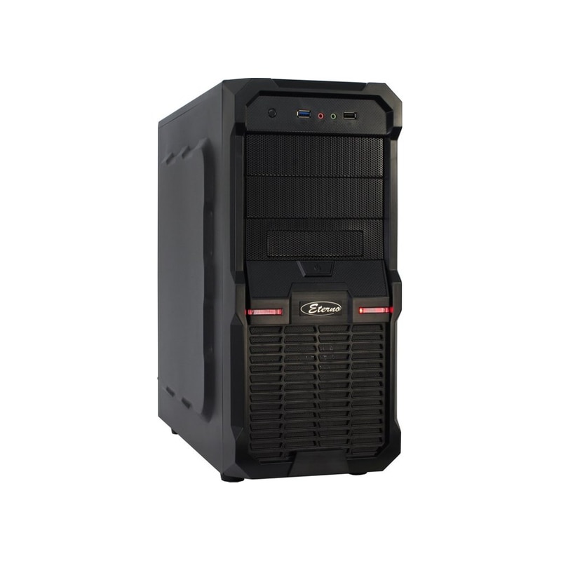 INTER-TECH Κουτί Desktop Inter-Tech Eterno H3 Octagon (020061) ATX - Μαύρο
