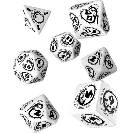 Σετ Ζάρια - Dragons Dice Set - White And Black image 0
