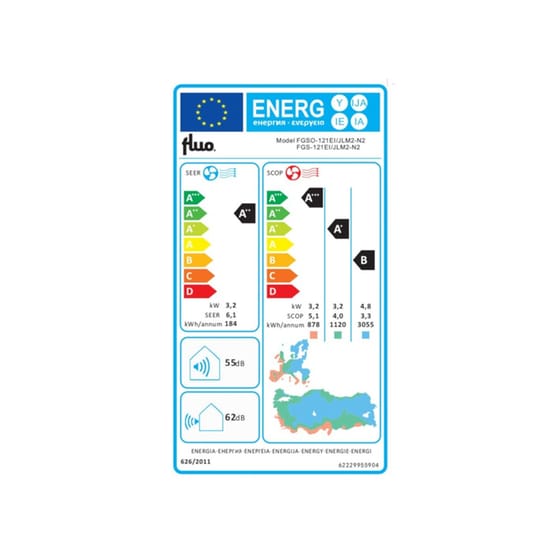 Κλιματιστικό inverter Fluo Tempo FGS-121 12000 BTU image 3