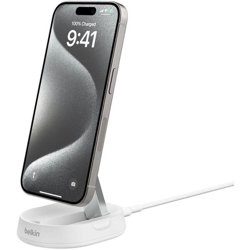Ασύρματος Φορτιστής Belkin BoostCharge Pro Convertible Magnetic Wireless Charging Stand με Qi2 15W - White