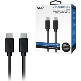 Καλώδιο USB 2.0 Τype-C αρσενικό σε Τype-C αρσενικό 60W, 1.5m