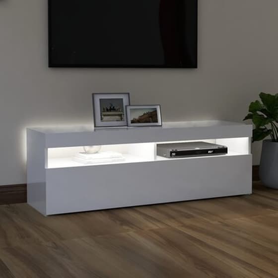 Έπιπλο Τηλεόρασης Vidaxl Μοριοσανίδα 120x35x40 cm  - Λευκό image 3