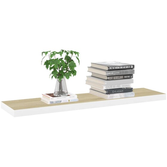 Ράφια Τοίχου VidaXL από MDF 120x23.5x3.8 cm 4 Τμχ - Λευκό image 6