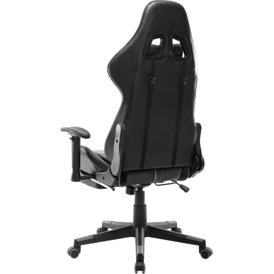 Gaming Καρέκλα VidaXL από Τεχνητό Δέρμα - Μαύρη/Γκρι image 3