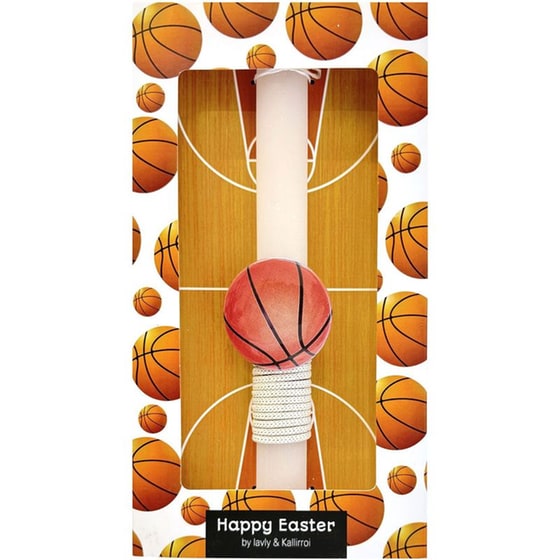 Λαμπάδα&nbsp;Οβάλ Kallirroi&nbsp;Κονκάρδα&nbsp;Μπάσκετ image 0