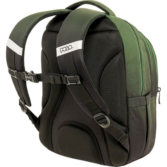 Σχολική Τσάντα Πλάτης Polo Focus Gradient Black/Green image 1