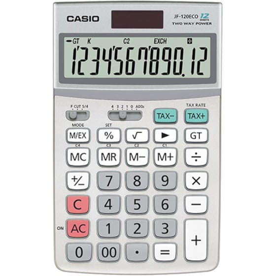 Αριθμομηχανή Casio Γραφείου 12 Ψηφίων Jf-120ECO image 0