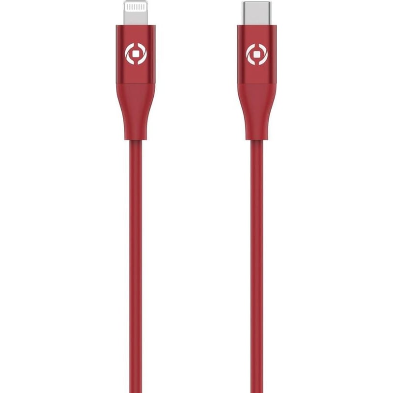 CELLY Καλώδιο Φόρτισης Celly USB-C σε Lightning 1.5m - Κόκκινο