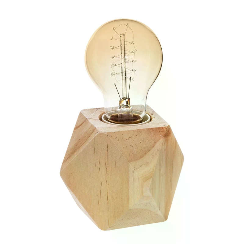 SPITISHOP Πορτατίφ Spitishop από Ξύλο Πεύκου Φ7.5x8 cm - Μπεζ