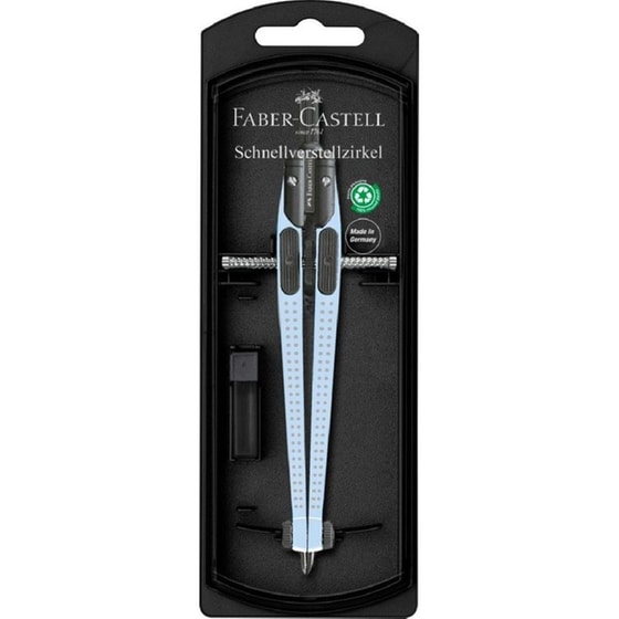 Διαβήτης Faber-Castell Grip Quick Set Compass Sky Blue Ø=390MM image 1