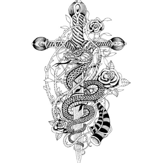 Tattoo Art Coloring Book image 2