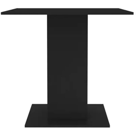 Τραπεζαρία Vidaxl 80x80x75 cm από Μοριοσανίδα - Μαύρο image 2