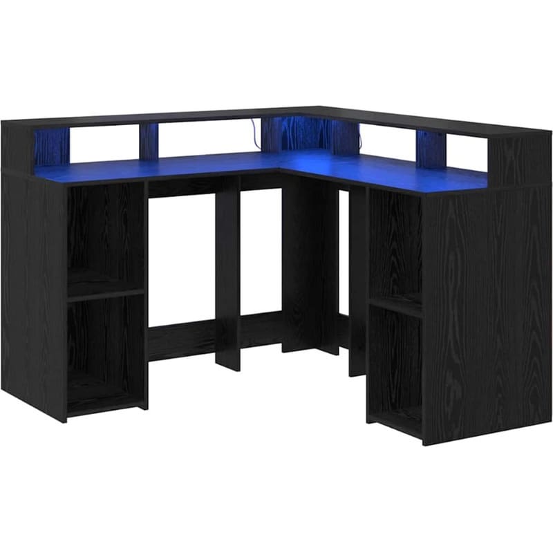 Γραφείο VidaXL από Επεξεργασμένο Ξύλο 130x130x91 cm - Μαύρη Οξιά