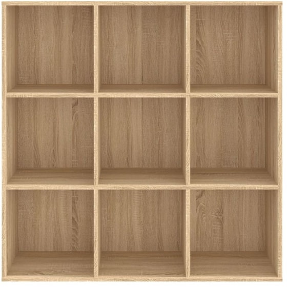 Βιβλιοθήκη VidaXL από Μοριοσανίδα 98x29x98 cm - Μπεζ/Sonoma image 3