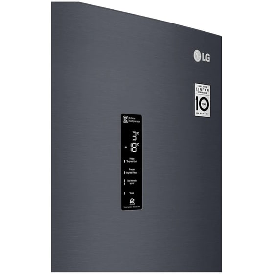Ψυγειοκαταψύκτης LG GBB72MCDMN 384 Lt - Μαύρο image 11