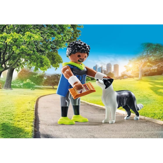 Playmobil Αθλητής Με Μπόρντερ Κόλεϊ (71740) image 1