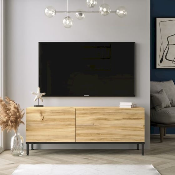 Έπιπλο Τηλεόρασης Levante Μοριοσανίδα 120x35.5x46.4cm - Καφέ image 0