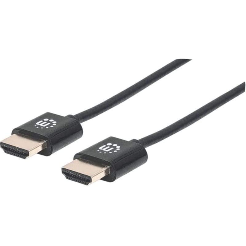 MANHATTAN Καλώδιο Manhattan Ultra-slim Premium HDMI Male σε HDMI Male - 1m