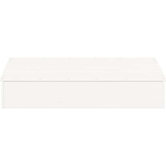 VidaXL Αμμοδόχος με Κάλυμμα 111x111x19.5cm Ξύλινη - Λευκό image 3