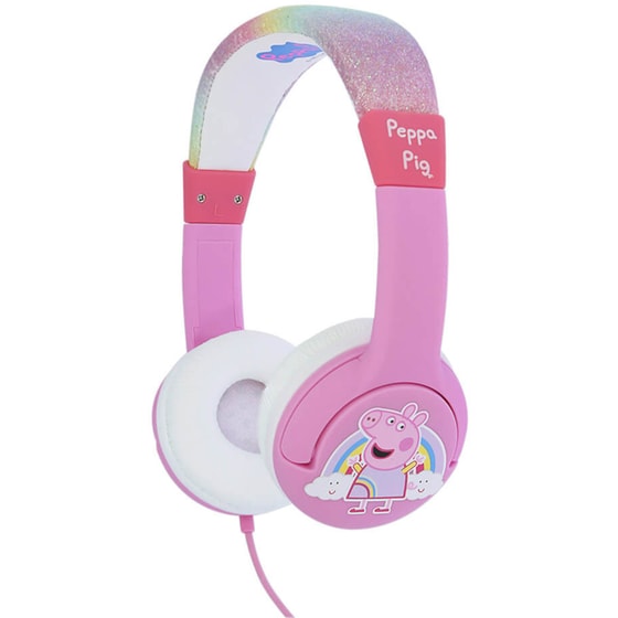 OTL Peppa Pig Glitter Rainbow Παιδικά Ακουστικά Κεφαλής - Ροζ/Λευκά image 1