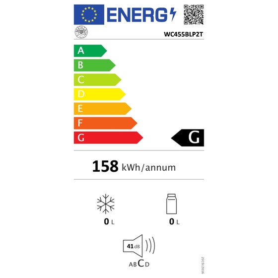 BERTAZZONI WC455BLP2T για 52 Μπουκάλια Λευκό Πλήρως Εντοιχιζόμενος Συντηρητής Κρασιών image 2